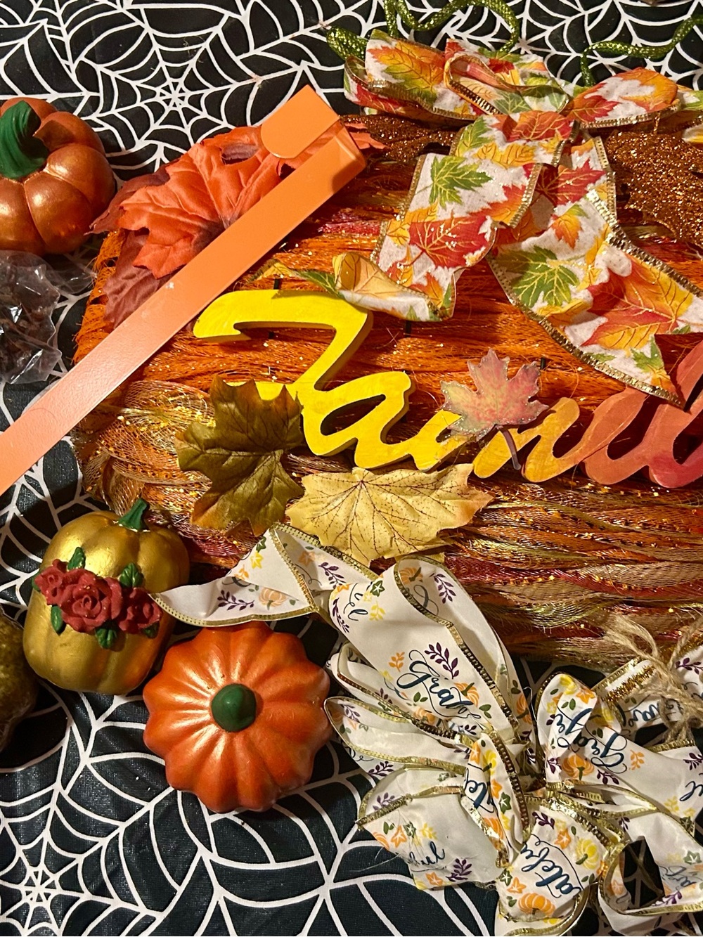 Box of Misc Fall Decor #2